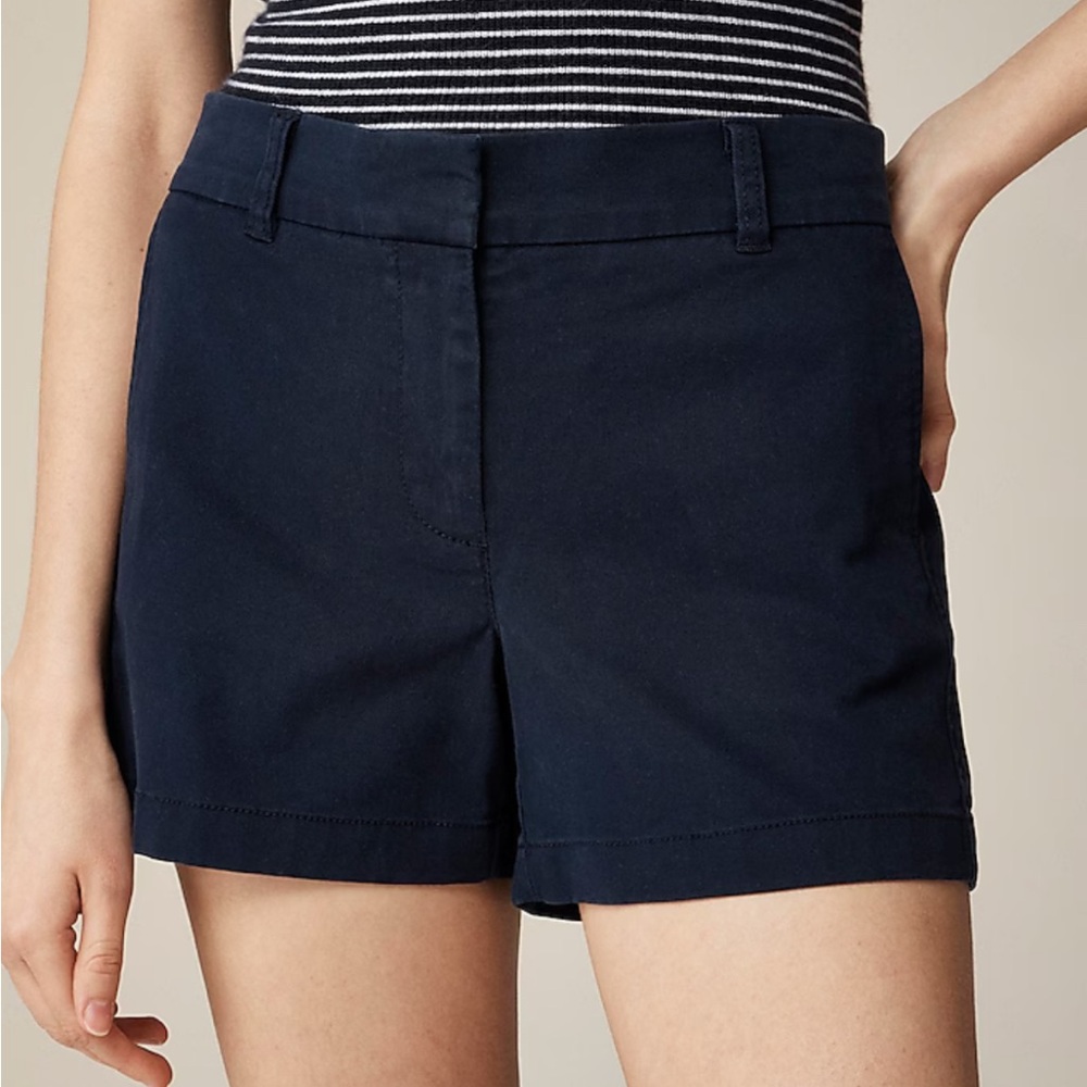 J Crew Navy Blue Chino Shorts